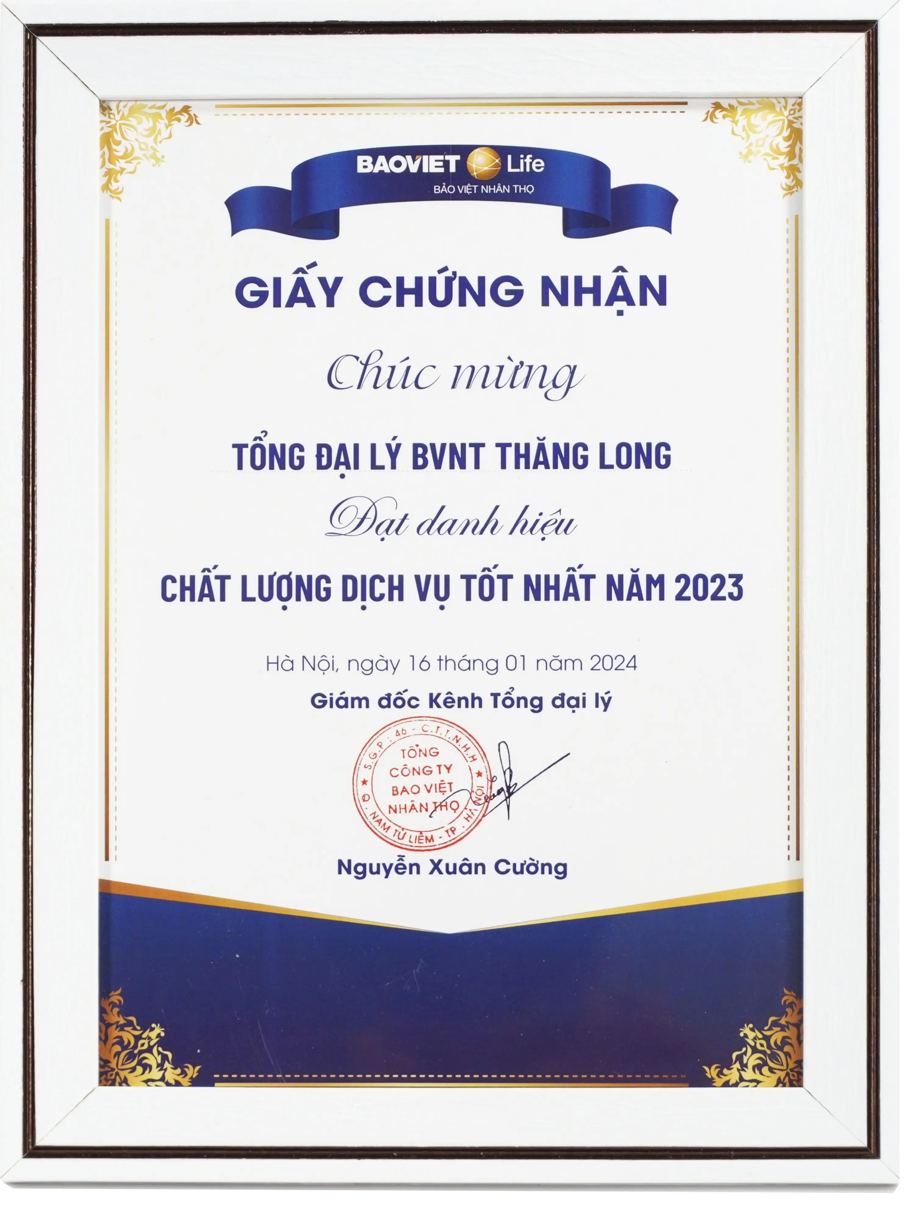 Đại lý Chất lượng dịch vụ tốt nhất năm 2023